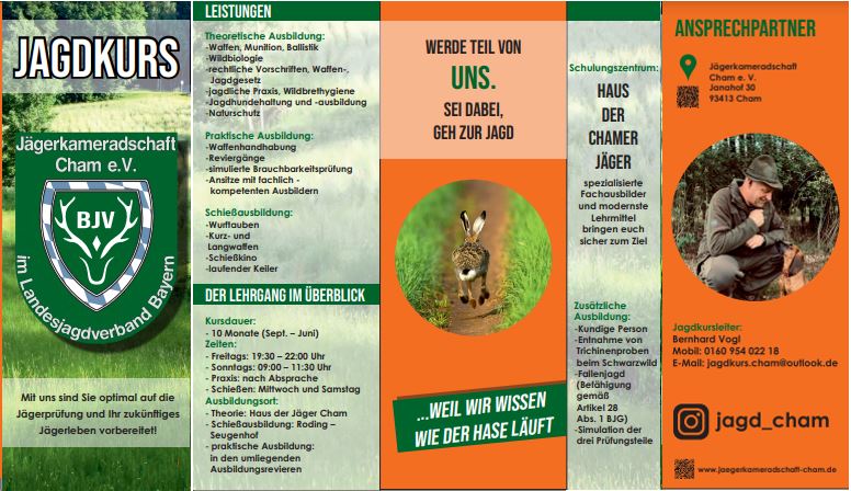 Flyer Jagdausbildung